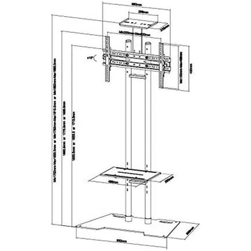 Nosilec za TV Neomounts PLASMA-M1700ES 55" 50 kg 35 kg