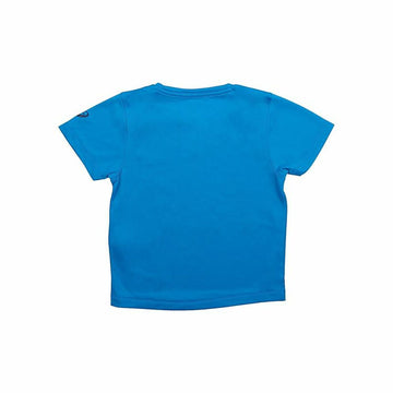 Child's Short Sleeve T-Shirt Asics Run Blue