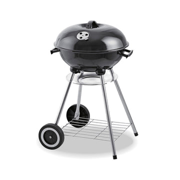 Kohlegrill mit Deckel und Rädern EDM 73834 Schwarz Eisen Ø 44 x 70 cm