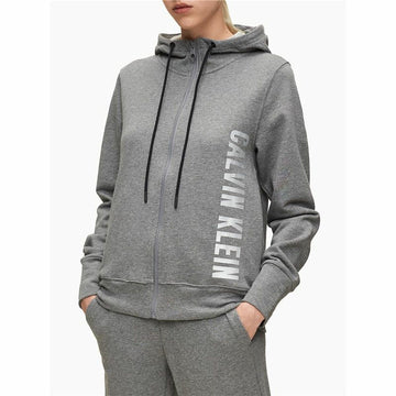 Ženska Športna Jakna Calvin Klein Full Zip Temno siva