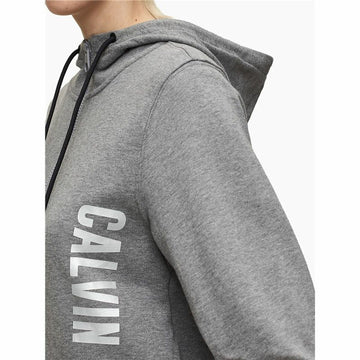 Giacca Sportiva da Donna Calvin Klein Full Zip Grigio scuro