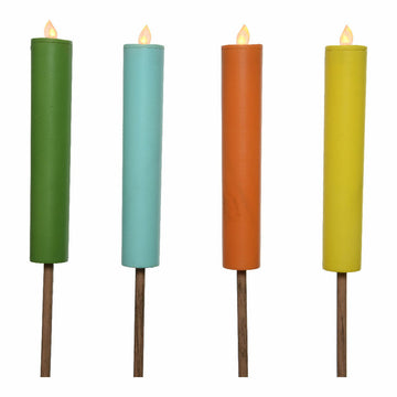 LED solar candle Lumineo Assorted colours Solar