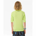 T shirt à manches courtes Enfant Rip Curl Wave Upf Vert citron