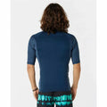 Men’s Short Sleeve T-Shirt Rip Curl Waves Navy Blue