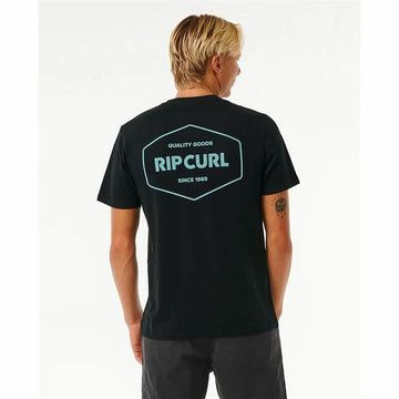 Men’s Short Sleeve T-Shirt Rip Curl Stapler  Black