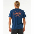 Men’s Short Sleeve T-Shirt Rip Curl Stapler  Blue