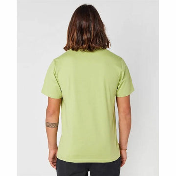 Men’s Short Sleeve T-Shirt Rip Curl Paradise Land Light Green