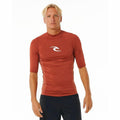 Herren Kurzarm-T-Shirt Rip Curl Waves Upf Braun