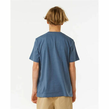 Child's Short Sleeve T-Shirt Rip Curl Lost Island Blue