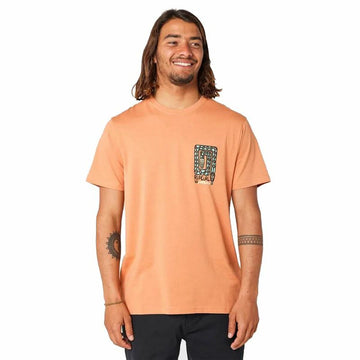 T-shirt à manches courtes homme Rip Curl Desti Animals Orange