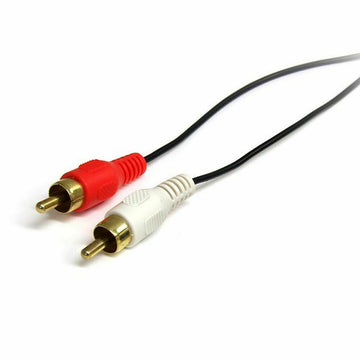 Câble Audio Jack (3,5 mm) vers 2 RCA Startech MU3MMRCA Noir