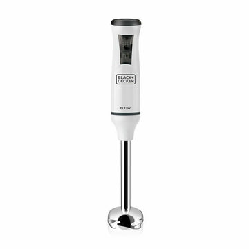 Hand-held Blender Black & Decker BXHBA600E 600W Stainless steel White