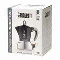 Italian Coffee Pot Bialetti Moka Black Stainless steel Aluminium 200 ml 4 Cups