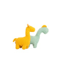 Jouet Peluche Crochetts Bebe Jaune Dinosaure Girafe 30 x 24 x 10 cm 2 Pièces