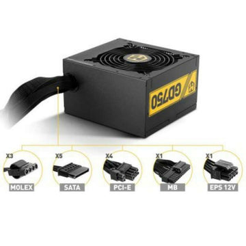 Source d'alimentation Gaming Nox NXHUMMER750GD 750W 750 W ATX 80 Plus Gold