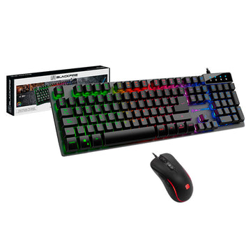 Keyboard with Gaming Mouse Ardistel BFX250 LED Black