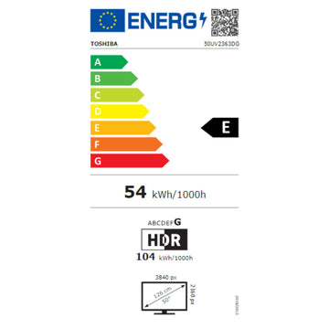 TV intelligente Toshiba 50UV2363DG 4K Ultra HD 50" LED D-LED