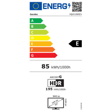 Smart TV Cecotec VQU11065Z+ 4K Ultra HD 65" HDR QLED Wi-Fi