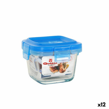 Boîte à lunch hermétique Quttin Bleu Carré 160 ml 9 x 9 x 6,6 cm (12 Unités)