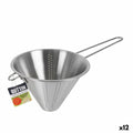 Conical strainer Quttin Stainless steel Silver Ø 20,5 cm (12 Units)