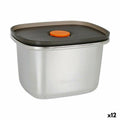Lunchbox hermetisch Quttin 450 ml Edelstahl rechteckig 11,6 x 9,4 x 7 cm (12 Stück)