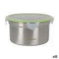 Lunchbox hermetisch Quttin kreisförmig 900 ml Edelstahl (12 Stück)