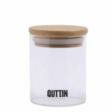 Transparent Glass Jar Quttin    6,5 x 9 cm Silicone 200 ml (24 Units)