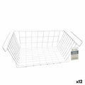 Basket for Kitchen Shelf Confortime White 43 x 24,4 x 18,5 cm (12 Units)