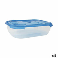 Lunchbox-Set Tontarelli Nuvola 1,15 L Blau rechteckig 3 Stücke (12 Stück)