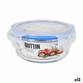 Runde Lunchbox mit Deckel Quttin Durchsichtig 400 ml Ø 13,5 x 6 cm (12 Stück)