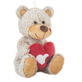 Fluffy toy Creaciones Llopis Beige Bear Heart 22 cm