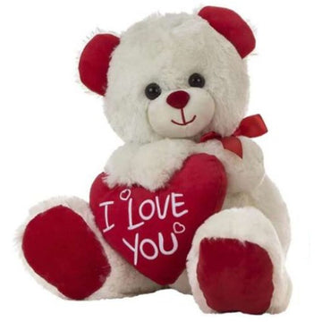 Fluffy toy Creaciones Llopis I love you Bear Heart 28 cm