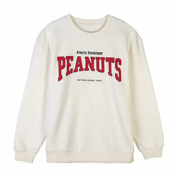 Women’s Sweatshirt without Hood Snoopy Beige S