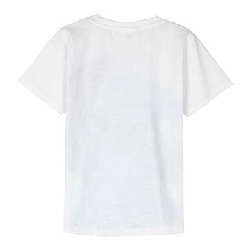 Child's Short Sleeve T-Shirt Stitch White