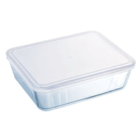 Boîte à repas rectangulaire avec couvercle Pyrex Cook & Freeze 19 x 14 x 5 cm 800 ml Transparent Silicone verre (6 Unités)