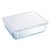 Boîte à repas rectangulaire avec couvercle Pyrex Cook & Freeze 19 x 14 x 5 cm 800 ml Transparent Silicone verre (6 Unités)