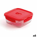 Boîte à lunch hermétique Luminarc Pure Box Rouge 1,22 L verre (6 Unités)