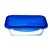 Hermetic Lunch Box Pyrex Cook&go 30 x 23 cm 3,3 L Rectangular Blue Glass (4 Units)