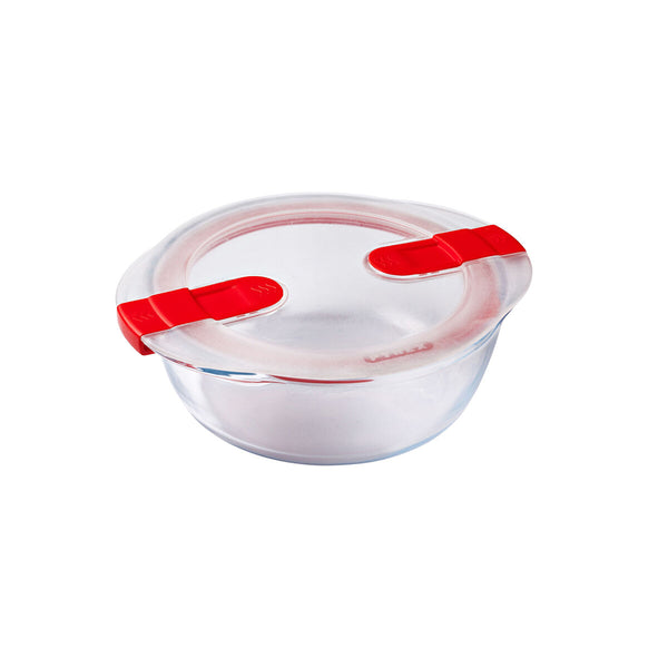 Boîte à lunch hermétique Pyrex Cook&heat 1,1 L 21 x 18 x 7 cm Transparent verre (5 Unités)