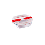 Hermetic Lunch Box Pyrex Cook & Heat 15 x 12 x 4 cm 350 ml Transparent Glass (6 Units)