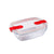 Boîte à lunch hermétique Pyrex Cook&heat 1,1 L 24 x 15,5 x 7 cm Transparent verre (5 Unités)