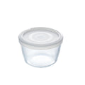 Panier-repas rond avec couvercle Pyrex Cook&freeze 600 ml 12 x 12 x 9 cm Transparent verre Silicone (8 Unités)