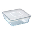 Panier-repas carré avec couvercle Pyrex Cook & Freeze 2 L 19 x 19 cm Transparent Silicone verre (4 Unités)