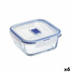 Boîte à lunch hermétique Luminarc Pure Box Active 760 ml Bicolore verre (6 Unités)