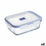 Boîte à lunch hermétique Luminarc Pure Box Active 19 x 13 cm 1,22 L Bicolore verre (6 Unités)