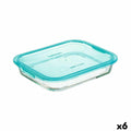 Boîte à lunch hermétique Luminarc Keep'n Lagon Turquoise 1,5 L verre (6 Unités)