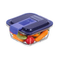 Boîte à lunch hermétique Luminarc Easy Box Bleu verre (380 ml) (6 Unités)