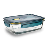Hermetic Lunch Box Quid Astral Rectangular 1,04 L Blue Glass (6 Units)