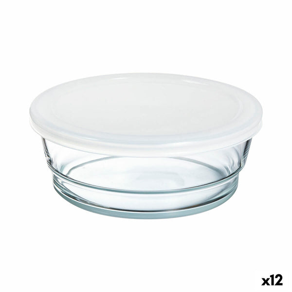 Round Lunch Box with Lid Arcoroc So Urban Bicoloured Glass 1,35 L (12 Units)