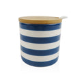 Sugar Bowl Versa Blue Ceramic Dolomite 8 x 8 x 8 cm Stripes Circular